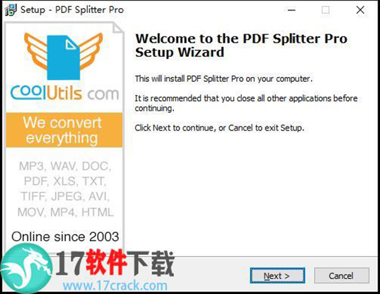 Coolutils PDF Splitter(PDF文件分割器) v6.1.0.26破解版(含破解教程)