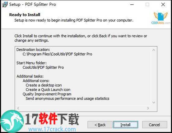 Coolutils PDF Splitter(PDF文件分割器) v6.1.0.26破解版(含破解教程)